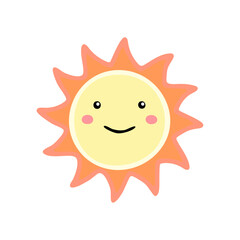 Hand Drawn Sun Doodle Vector Illustration – Minimal Line Art