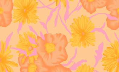 Draw allover designs eye cachting colore schemes in high resolution