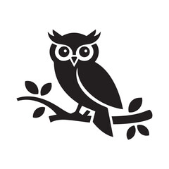 owl sitting on branch