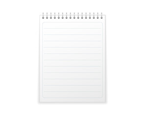 png education note paper with writing art and diary message in organiser template concept showing spiral page and equipment for back to school document and memo illustration

