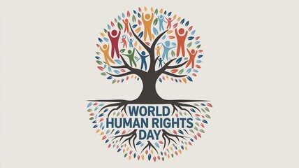 Obraz premium World Human Rights Day Public Protest and Solidarity Gathering