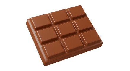 Fototapeta premium Milk Chocolate Bar - Sweet Treat, Isolated