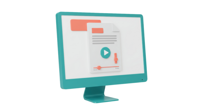 Isolated Monitor with Video File