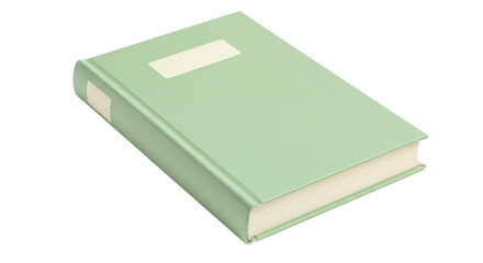 Isolated Green Hardcover Book
