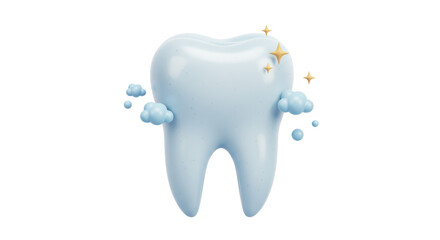 Isolated Sparkling Clean Tooth