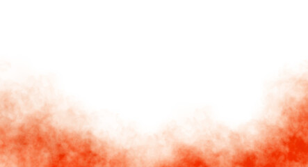 Abstract colorful smoke cutout on transparent background. Clouds fog steam cutout with seamless colors realistic. Watercolor paint brush strokes.