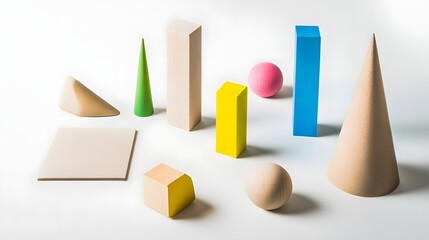 Project Management Visualized with Geometric Shapes, Representing Structure and Efficiency