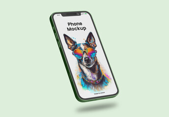 Levitating Phone Mockup