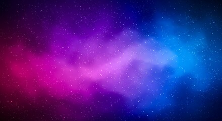 Fototapeta premium Galaxy flow blue and pink color vector background 