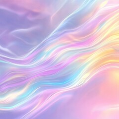 Obraz premium Holographic Iridescent Background with Shimmering Waves