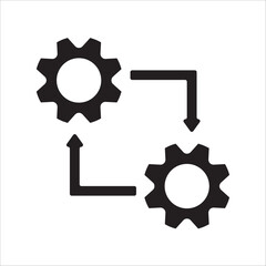 gear icon vector illustration