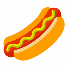 hot dog vector illustration
