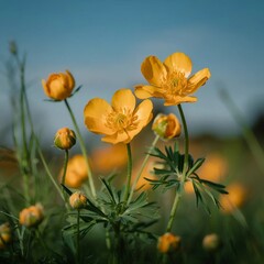green plants in the morning	