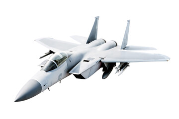 F 15 Fighter jet plane  isolated on white background PNG