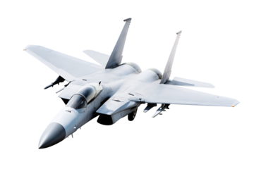 F 15 Fighter jet plane  isolated on white background PNG