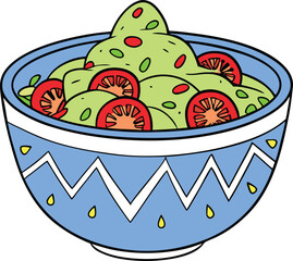 Guacamole plate food icon