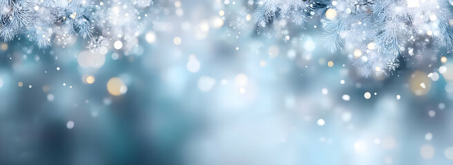 Fototapeta premium A mesmerizing blend of shimmering lights and soft textures, creating a dreamy atmosphere. Perfect for backgrounds, graphic design, and seasonal themes.