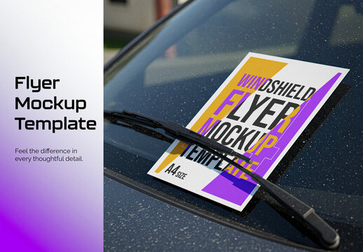 Windshield Flyer Mockup