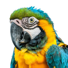 Fototapeta premium Colorful Blue and Yellow Macaw Close-Up