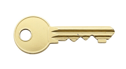 Isolated Brass Key
