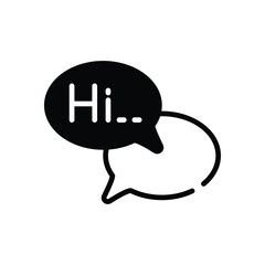 Conversation  Icon vector stock illustration