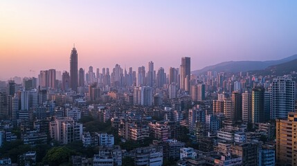 Fototapeta premium Urban skyline panorama