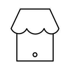 online shop line icon
