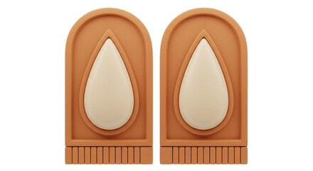 Isolated Almond-Shaped Objects
