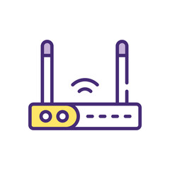 Router Icon vector stock illustration