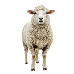 Fototapeta premium sheep isolated on white background