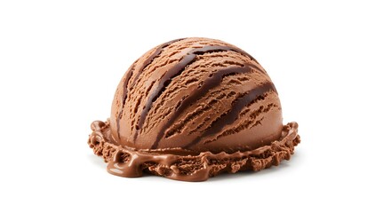 Obraz premium Movenpick Chocolate Ice Cream - Delicious Treat, Isolated