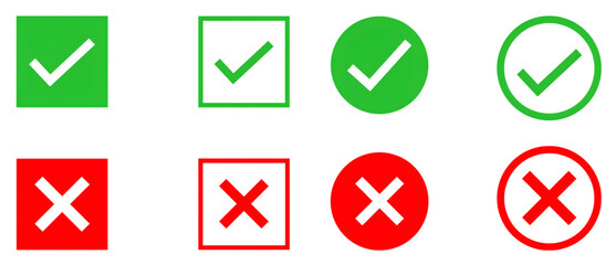 Check and Cross Icons