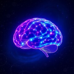 neural network in human brain artificial intelligence concept brain activity digital mind