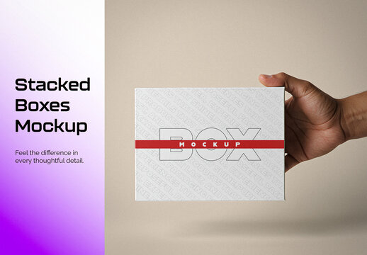 Gift Packaging Box Mockup