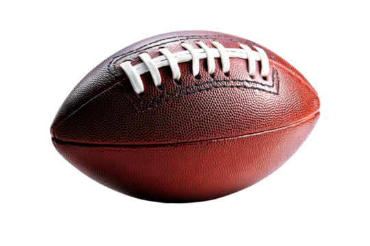 American Football Player Action Shot Dynamic Pose Gridiron Game Image on transparent background