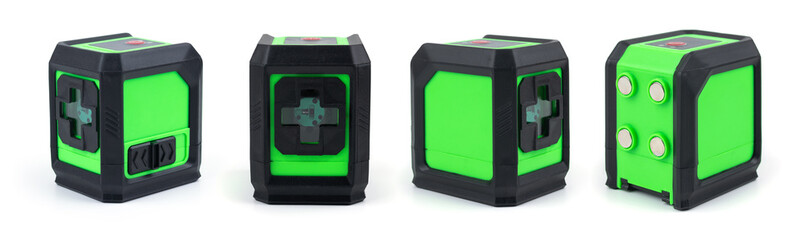 Obraz premium Construction laser level isolated isolated on white. Set or collection