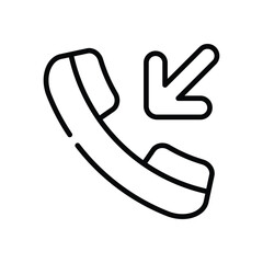 Obraz premium Incoming Call Icon vector stock illustration