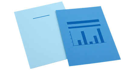 Isolated Blue Folders