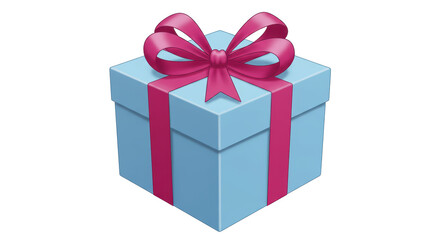 Obraz premium Isolated Gift Box with Ribbon