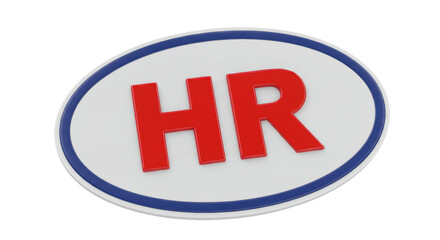Isolated Human Resources Sign