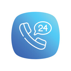 Phone Call Icon vector stock illustration