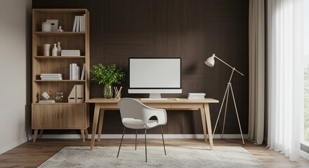 Minimalist Office Cabin Setup