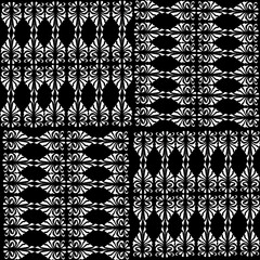 black and white seamless pattern