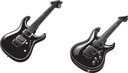 Fototapeta premium Ibanez AZ Series Electric Guitar Vector Illustration
