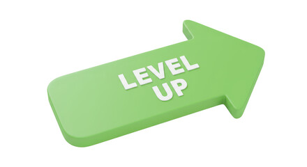 Isolated Level Up Arrow
