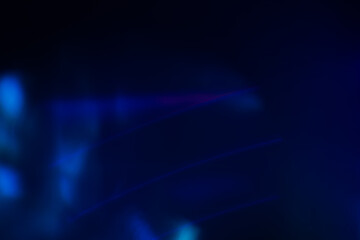 Blur neon light. Lens flare overlay. Bokeh fluorescent flash gleam.