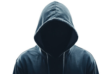 Anonymous Computer Hacker Digital Art Futuristic Tech Concept on transparent background