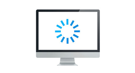 Isolated Computer Loading Symbol