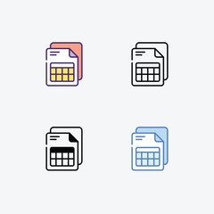 File  Icon vector stock illustration