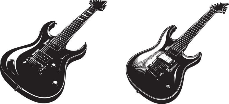 Ibanez RG Series Electric Guitar Vector Illustration